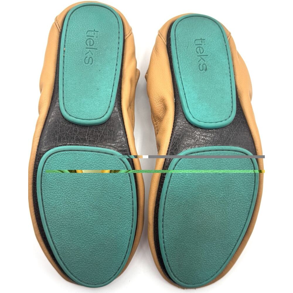 Tieks Gavrieli Ballet Flats Sz 9 M Camel Tan Nappa Leather Foldable Shoes Travel - Picture 15 of 16